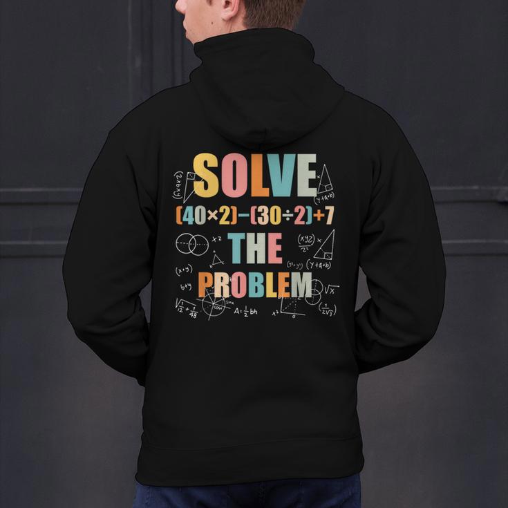 Retro Solve The Problem 67 Meme Joke Math Teacher Men's Hoodie Back Print, gift for family, gift for coworker Retro Solve The Problem 67 Meme Joke Math Teacher Men's Hoodie Back Print, gift for family, gift for coworker