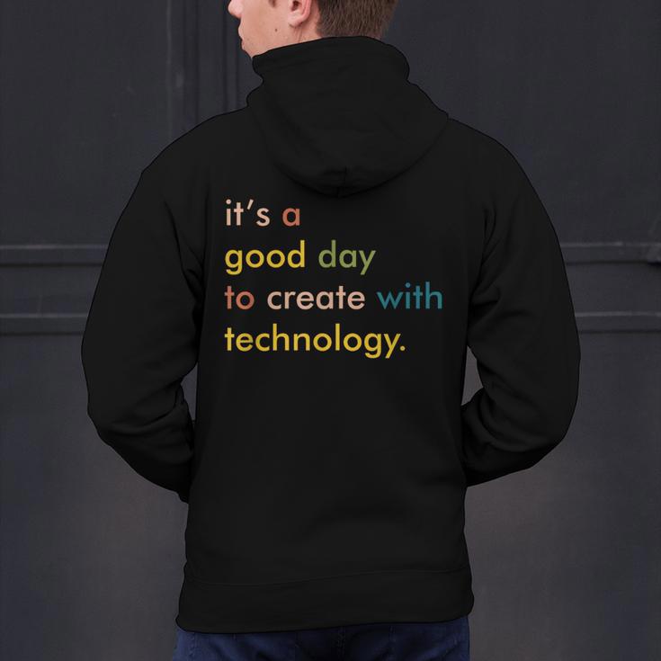 Retro Technology Teacher Shirt Tech Teacher Men's Hoodie Back Print, gift for family, gift for coworker Retro Technology Teacher Shirt Tech Teacher Men's Hoodie Back Print, gift for family, gift for coworker