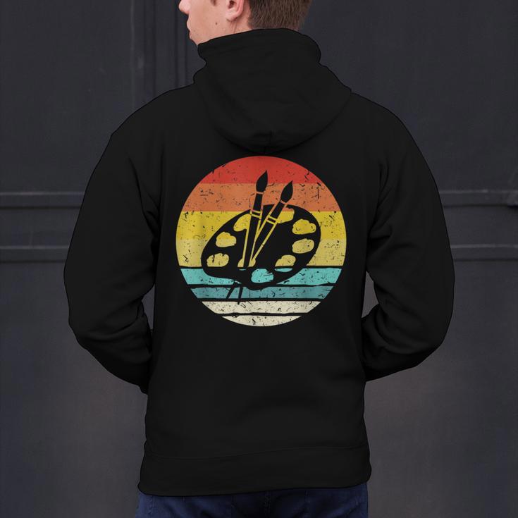 Retro Vintage Paint Palette Costume Artist Art Teacher Men Women Men's Hoodie Back Print, gift for family, gift for coworker Retro Vintage Paint Palette Costume Artist Art Teacher Men Women Men's Hoodie Back Print, gift for family, gift for coworker