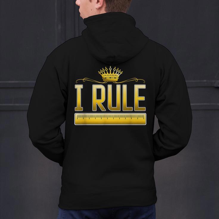 I Rule Math Ruler Mathematics Pun Math Teacher Men Women Girls Kids Men's Hoodie Back Print, gift for family, gift for coworker I Rule Math Ruler Mathematics Pun Math Teacher Men Women Girls Kids Men's Hoodie Back Print, gift for family, gift for coworker