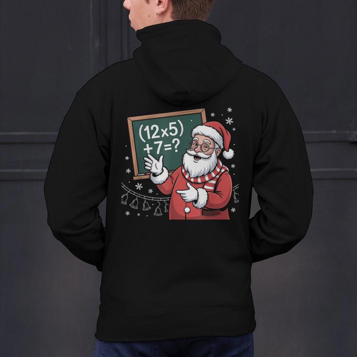 Santa Teacher 67 Math Christmas Xmas Holiday Number 67 Men's Hoodie Back Print, gift for family, gift for coworker Santa Teacher 67 Math Christmas Xmas Holiday Number 67 Men's Hoodie Back Print, gift for family, gift for coworker