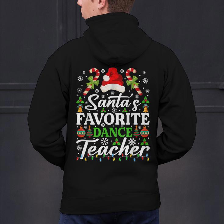 Santa's Favorite Dance Teacher Shirt Christmas Pajama Men's Hoodie Back Print, gift for family, gift for coworker Santa's Favorite Dance Teacher Shirt Christmas Pajama Men's Hoodie Back Print, gift for family, gift for coworker