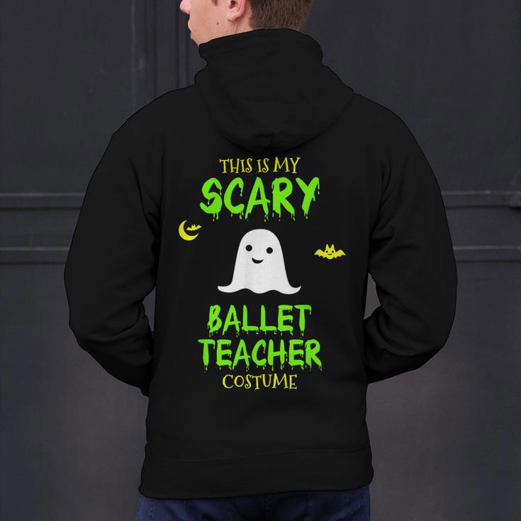 Scary Ballet Teacher Costume Halloween Lazy Easy Men's Hoodie Back Print, gift for family, gift for coworker Scary Ballet Teacher Costume Halloween Lazy Easy Men's Hoodie Back Print, gift for family, gift for coworker