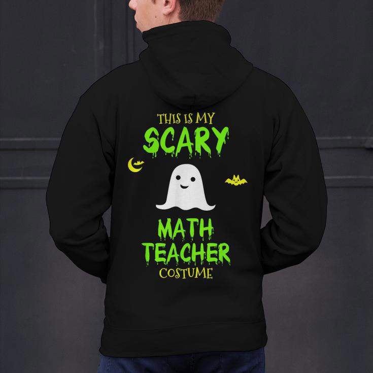 Scary Math Teacher Costume Halloween Lazy Easy Christmas Men's Hoodie Back Print, gift for family, gift for coworker Scary Math Teacher Costume Halloween Lazy Easy Christmas Men's Hoodie Back Print, gift for family, gift for coworker