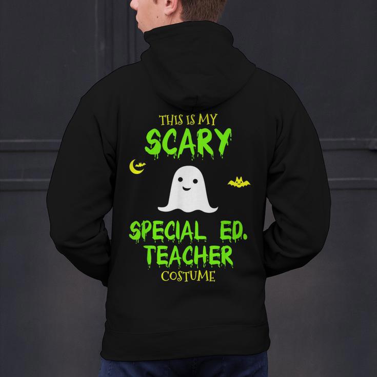 Scary Special Education Ed Teacher Costume Halloween Easy Men's Hoodie Back Print, gift for family, gift for coworker Scary Special Education Ed Teacher Costume Halloween Easy Men's Hoodie Back Print, gift for family, gift for coworker