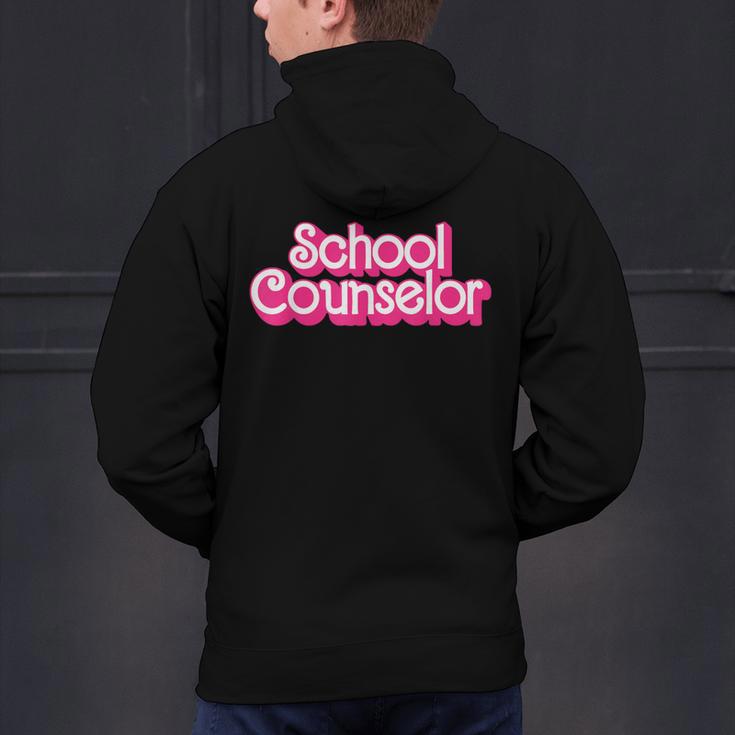 School Counselor Back To School Teacher Life Men's Hoodie Back Print, gift for family, gift for coworker