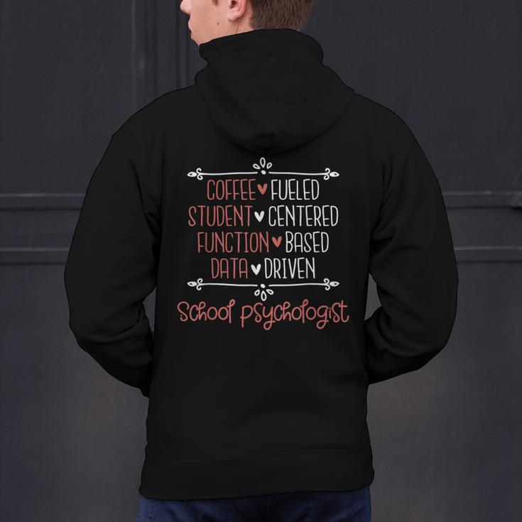 School Psychologist Coffee Student Teacher Psychology Men Women Men's Hoodie Back Print, gift for family, gift for coworker School Psychologist Coffee Student Teacher Psychology Men Women Men's Hoodie Back Print, gift for family, gift for coworker