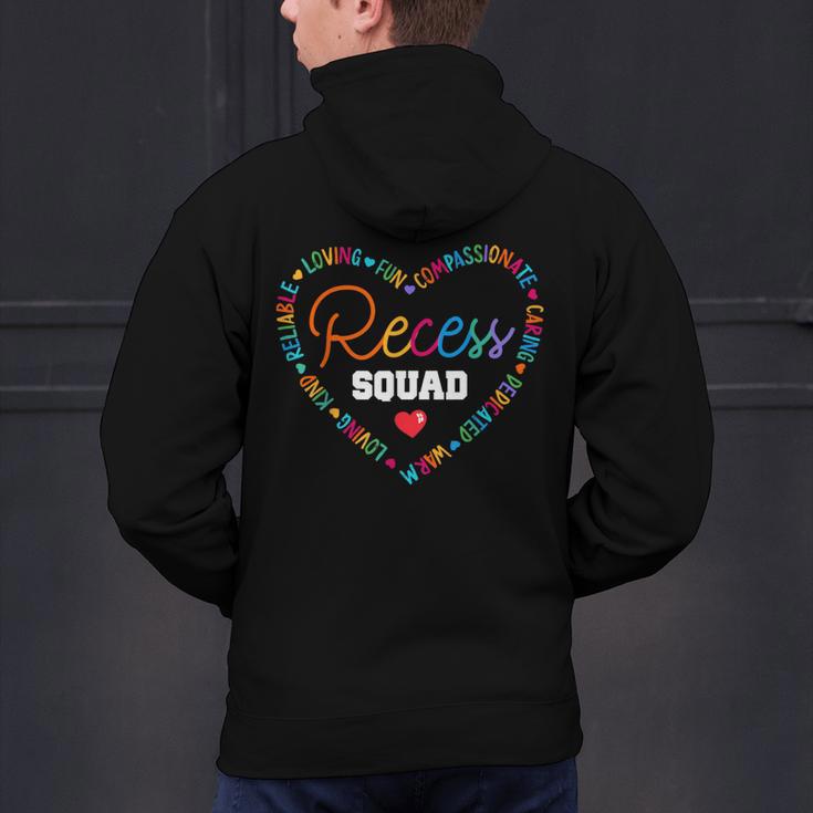 School For Teachers Students Monitor Recess Crew Team Men's Hoodie Back Print, gift for family, gift for coworker School For Teachers Students Monitor Recess Crew Team Men's Hoodie Back Print, gift for family, gift for coworker