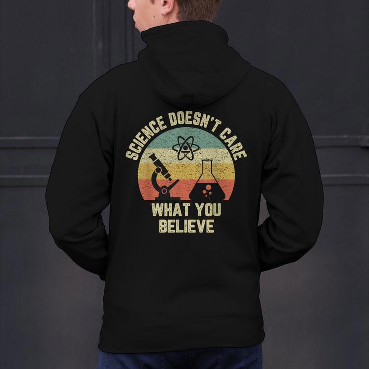 Science Doesn't Care What You Believe Science Teacher Men Women Kids Men's Hoodie Back Print, Science Teacher Hoodies, gift for family, gift for coworker Science Doesn't Care What You Believe Science Teacher Men Women Kids Men's Hoodie Back Print, Science Teacher Hoodies, gift for family, gift for coworker