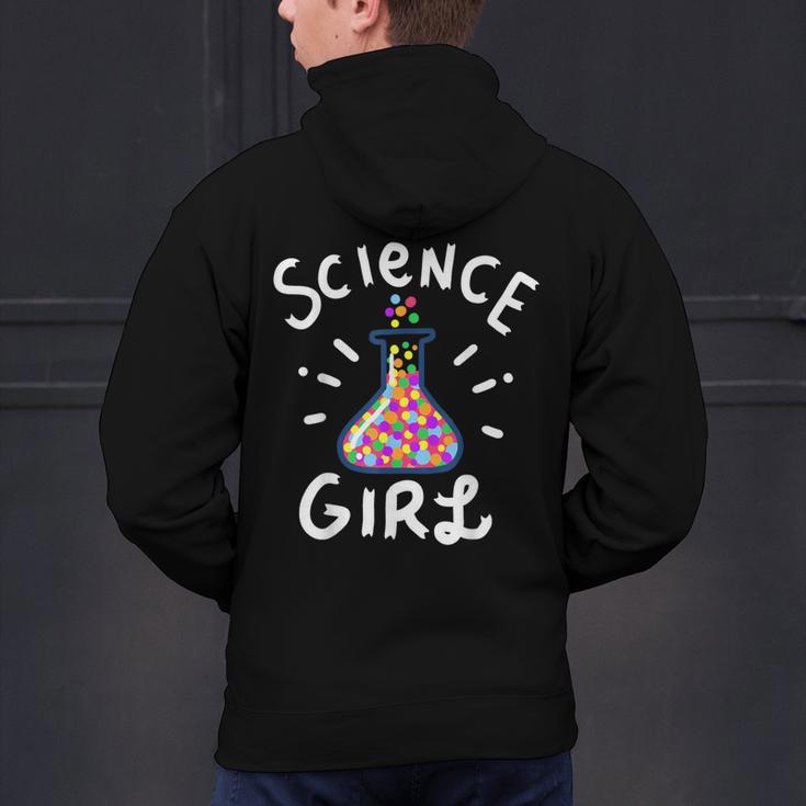 Science Girl Chemistry Biology Student Teacher Men's Hoodie Back Print, Science Teacher Hoodies, gift for family, gift for coworker