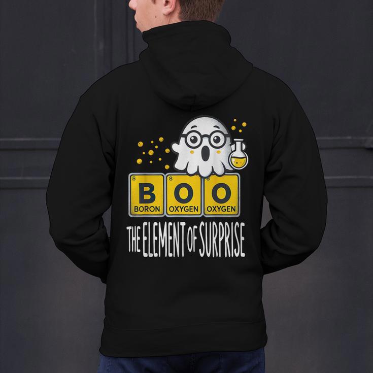 Science Teacher Halloween Elements Of Surprise Chemistry Men's Hoodie Back Print, Science Teacher Hoodies, gift for family, gift for coworker