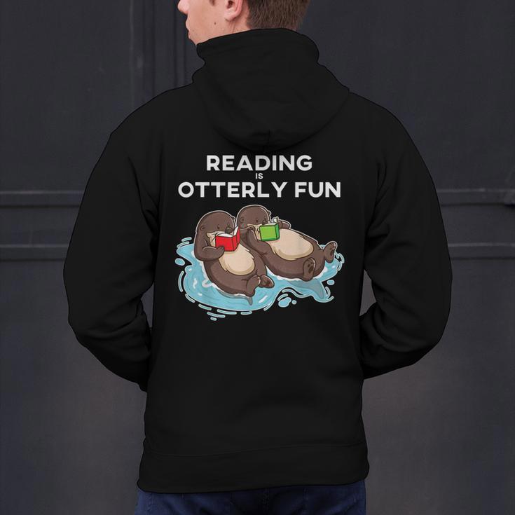 Sea Otter Book Reading Shirt For Bookworm Teachers Men's Hoodie Back Print, gift for family, gift for coworker Sea Otter Book Reading Shirt For Bookworm Teachers Men's Hoodie Back Print, gift for family, gift for coworker