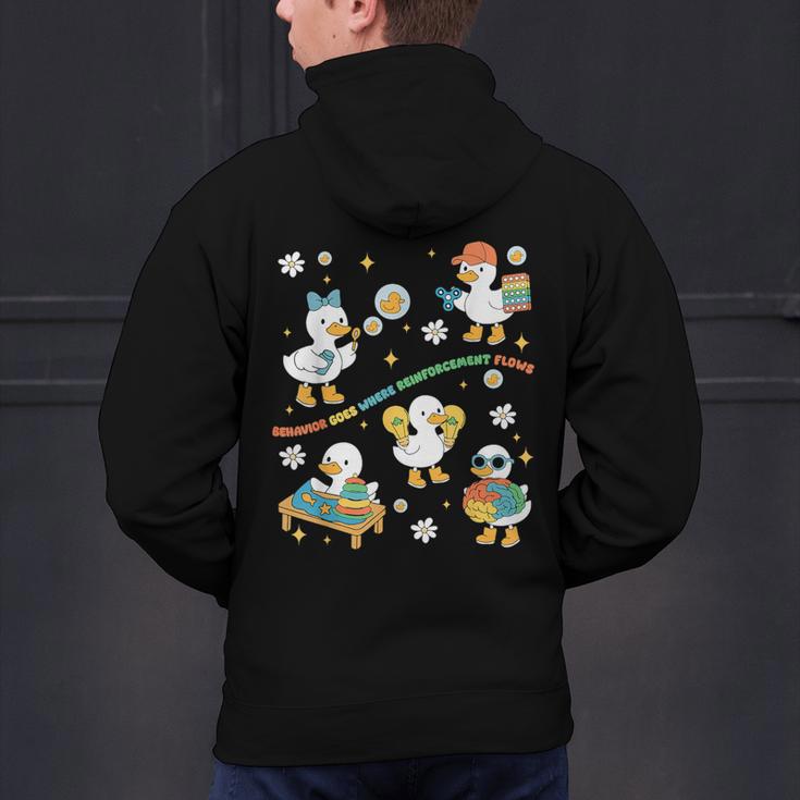 Silly Goose Behavior Analyst RBT ABA Therapy SPED Teacher Men's Hoodie Back Print, gift for family, gift for coworker Silly Goose Behavior Analyst RBT ABA Therapy SPED Teacher Men's Hoodie Back Print, gift for family, gift for coworker