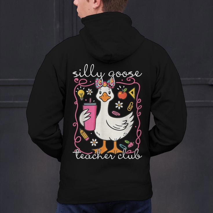 Silly Goose Teacher Club Animal Lover Groovy Teacher Men's Hoodie Back Print, Groovy Teacher Hoodies, gift for family, gift for coworker Silly Goose Teacher Club Animal Lover Groovy Teacher Men's Hoodie Back Print, Groovy Teacher Hoodies, gift for family, gift for coworker