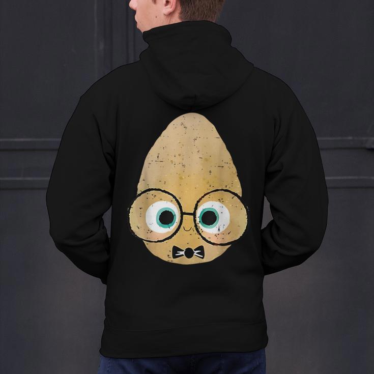 The Smart Seed Good Egg Teacher Halloween Costume Food Group Men's Hoodie Back Print, gift for family, gift for coworker