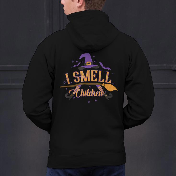 I Smell Children Wicked Cute Kindergarten Teacher Halloween Men's Hoodie Back Print, gift for family, gift for coworker