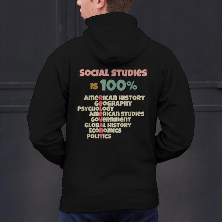 Social Studies Is Relevant History Teacher History Buff Men's Hoodie Back Print, History Teacher Hoodies, gift for family, gift for coworker