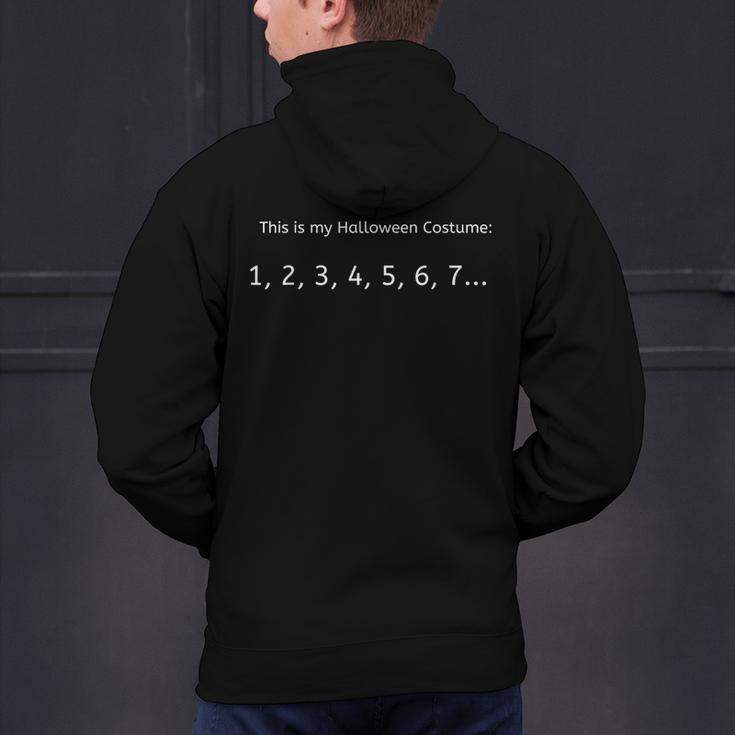 Someone You Can Count On Halloween Costume For Math Teachers Men Women Men's Hoodie Back Print, gift for family, gift for coworker