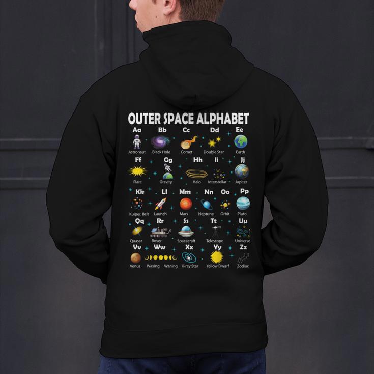 Space Alphabet Galaxy Astronaut Planets Student Teacher Men's Hoodie Back Print, gift for family, gift for coworker Space Alphabet Galaxy Astronaut Planets Student Teacher Men's Hoodie Back Print, gift for family, gift for coworker