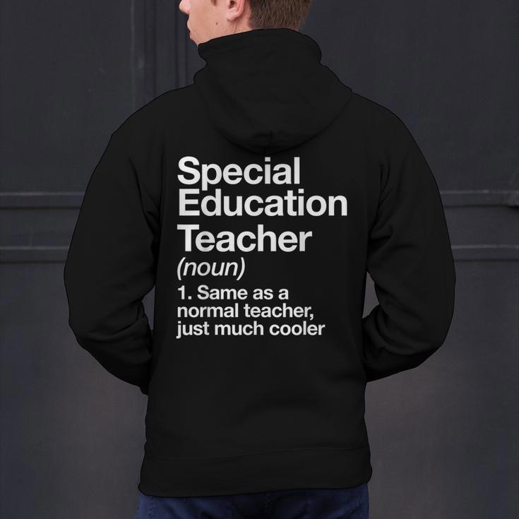 Special Education Teacher Definition Back To School Men's Hoodie Back Print, gift for family, gift for coworker