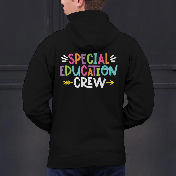 Special Educators Special Ed Teacher Special Education Crew Men's Hoodie Back Print, gift for family, gift for coworker