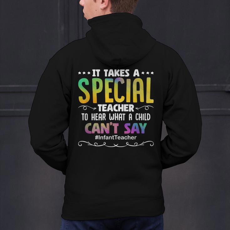 Special Teacher Daycare School Childcare Infant Teacher Men's Hoodie Back Print, gift for family, gift for coworker Special Teacher Daycare School Childcare Infant Teacher Men's Hoodie Back Print, gift for family, gift for coworker