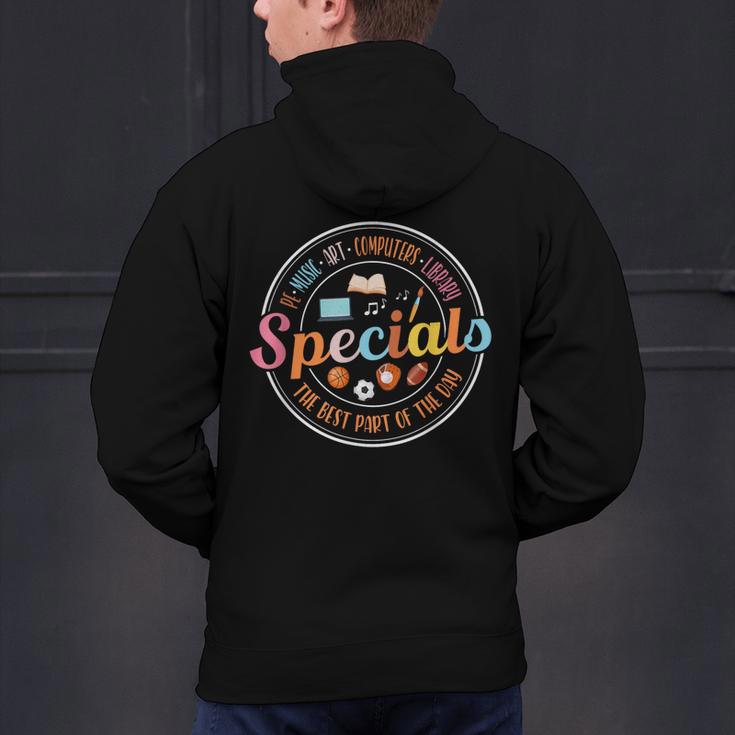 Special Teacher Music Art Library Physical Education Men's Hoodie Back Print, gift for family, gift for coworker