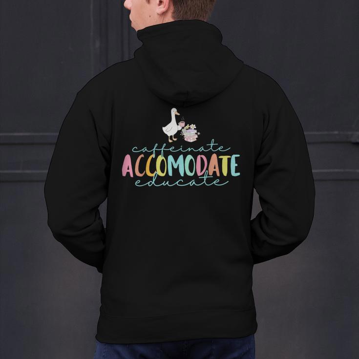 SPED Dream Team Teachers Special Education Silly Goose Men's Hoodie Back Print, gift for family, gift for coworker SPED Dream Team Teachers Special Education Silly Goose Men's Hoodie Back Print, gift for family, gift for coworker