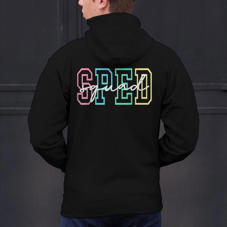 SPED Squad Team SPED Teacher Special Education Teacher Men's Hoodie Back Print, gift for family, gift for coworker SPED Squad Team SPED Teacher Special Education Teacher Men's Hoodie Back Print, gift for family, gift for coworker