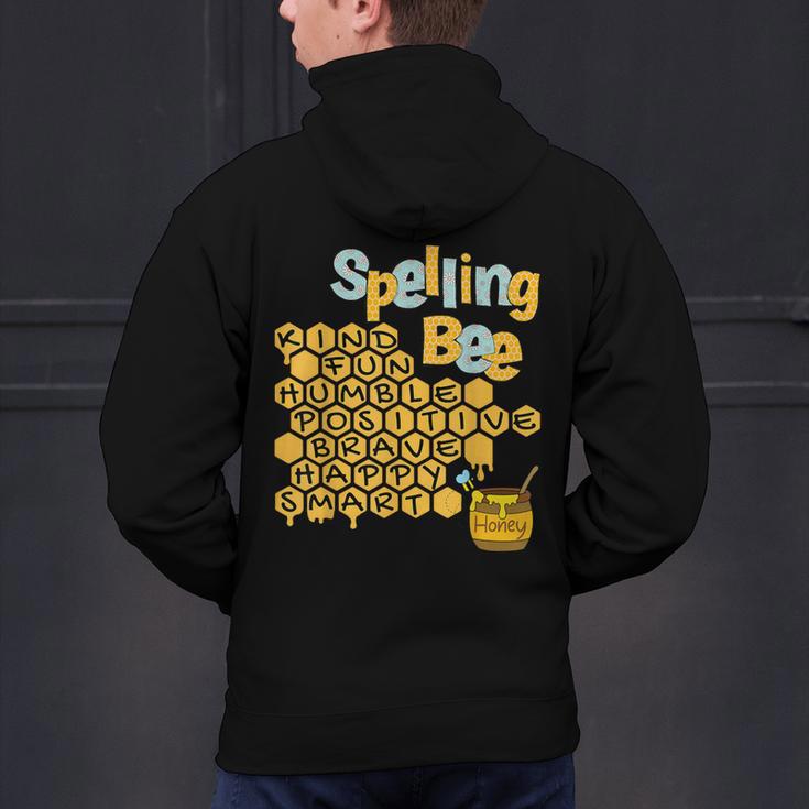 Spelling Bee Kind Positive Kindness Women Teacher Men's Hoodie Back Print, gift for family, gift for coworker Spelling Bee Kind Positive Kindness Women Teacher Men's Hoodie Back Print, gift for family, gift for coworker