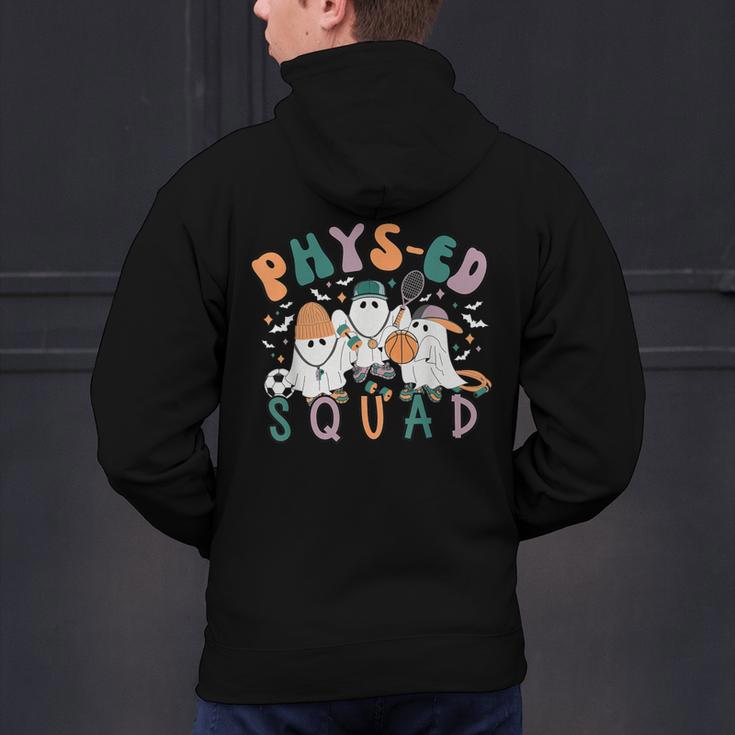 Spooky Ghost PE Teacher Squad Physical Education Halloween Men's Hoodie Back Print, Pe Teacher Hoodies, gift for family, gift for coworker Spooky Ghost PE Teacher Squad Physical Education Halloween Men's Hoodie Back Print, Pe Teacher Hoodies, gift for family, gift for coworker