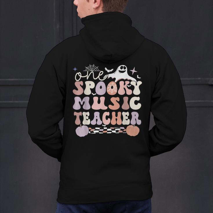 Spooky Music Teacher Halloween Music Teaching Men Women Men's Hoodie Back Print, gift for family, gift for coworker Spooky Music Teacher Halloween Music Teaching Men Women Men's Hoodie Back Print, gift for family, gift for coworker