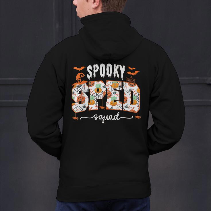 Spooky SPED Squad Special Education Teacher Halloween Ghost Men's Hoodie Back Print, gift for family, gift for coworker Spooky SPED Squad Special Education Teacher Halloween Ghost Men's Hoodie Back Print, gift for family, gift for coworker