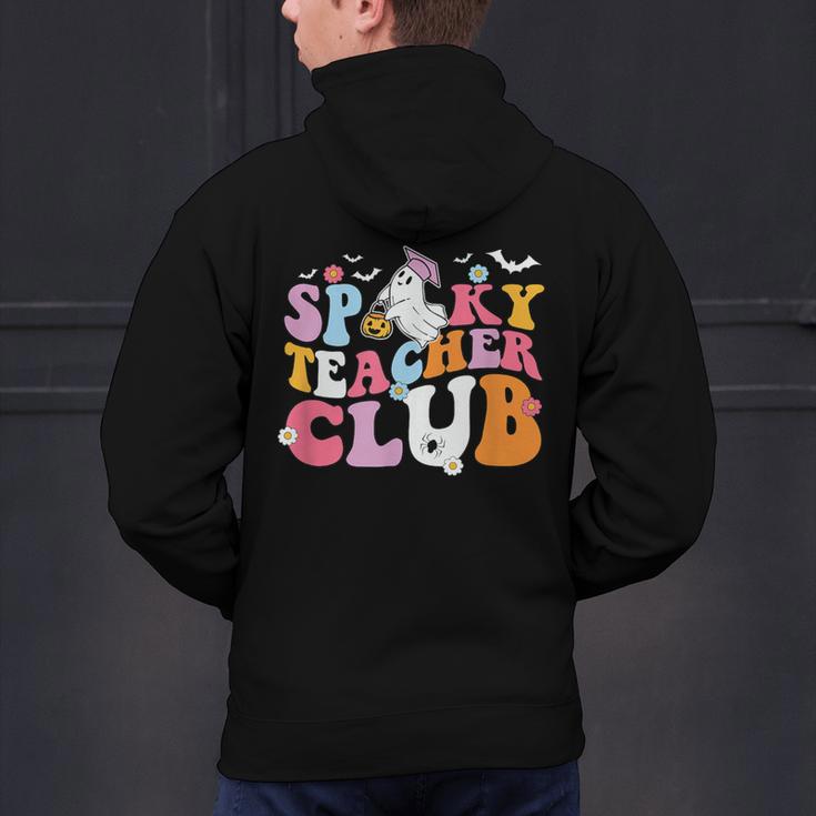 Spooky Teacher Club Halloween Men's Hoodie Back Print, gift for family, gift for coworker