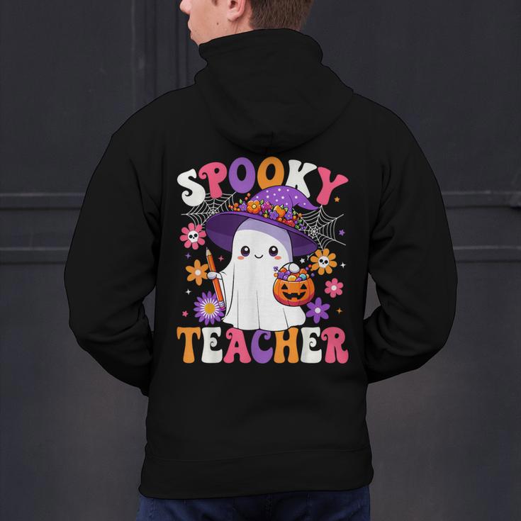 Spooky Teacher Halloween Cute Halloween Teacher Ghost Men's Hoodie Back Print, gift for family, gift for coworker Spooky Teacher Halloween Cute Halloween Teacher Ghost Men's Hoodie Back Print, gift for family, gift for coworker