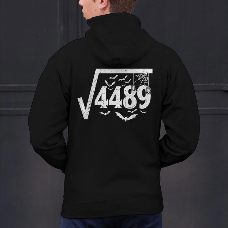 Square Root 4489 Halloween Meme 67 Math Teacher Men's Hoodie Back Print, gift for family, gift for coworker Square Root 4489 Halloween Meme 67 Math Teacher Men's Hoodie Back Print, gift for family, gift for coworker