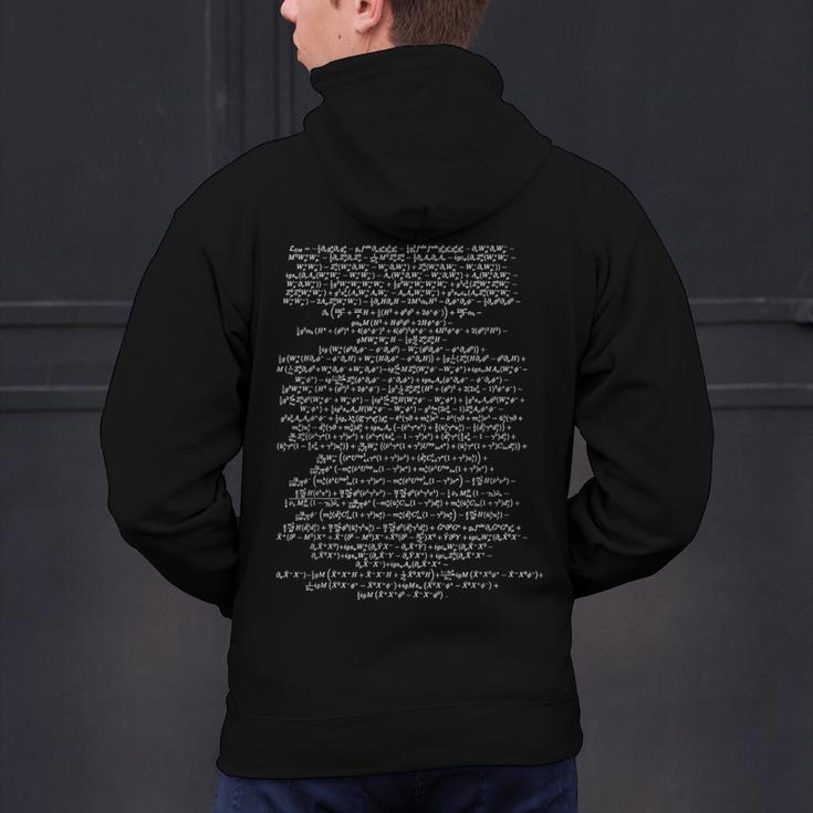 Standard Model Lagrangian Higgs Boson Physics Teacher Men's Hoodie Back Print, gift for family, gift for coworker