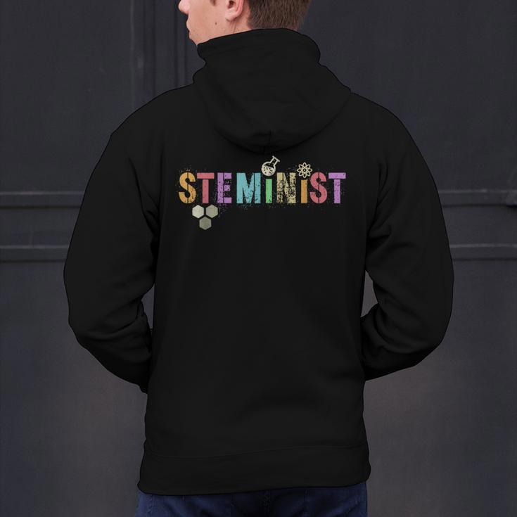 STEMINIST Technology Student STEM Teacher Women Engineering Men's Hoodie Back Print, gift for family, gift for coworker STEMINIST Technology Student STEM Teacher Women Engineering Men's Hoodie Back Print, gift for family, gift for coworker