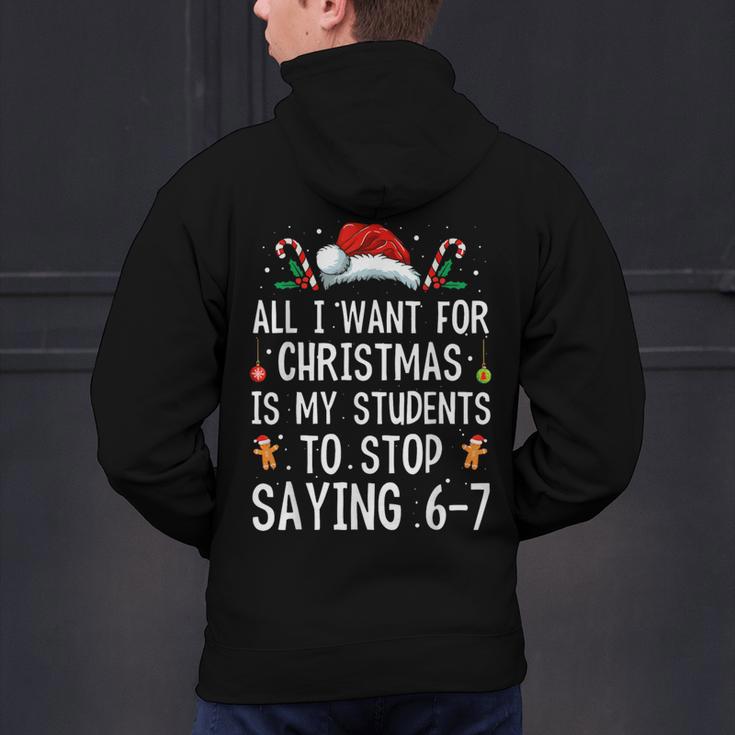 Stop Saying 6-7 Teacher 67 Christmas Meme Six Seven Men's Hoodie Back Print, gift for family, gift for coworker Stop Saying 6-7 Teacher 67 Christmas Meme Six Seven Men's Hoodie Back Print, gift for family, gift for coworker