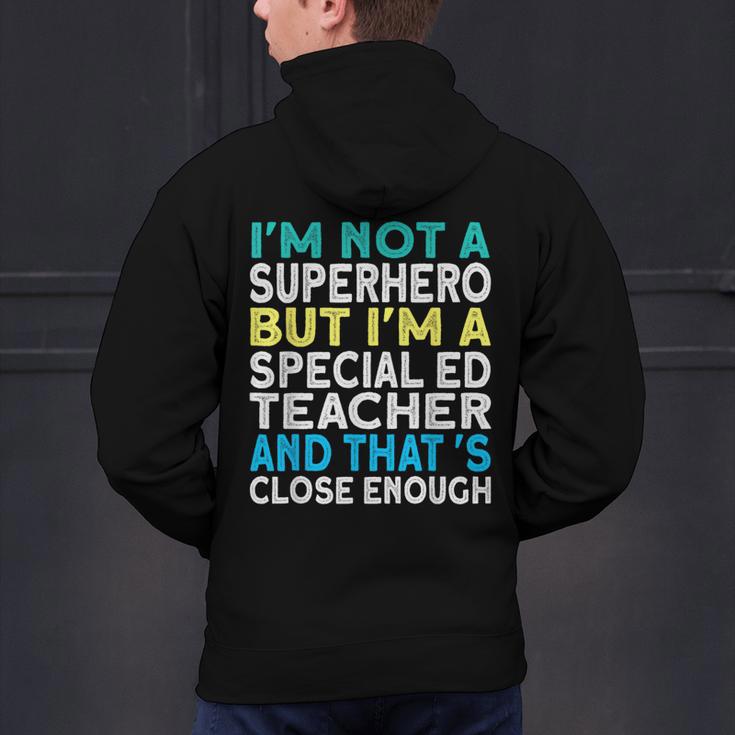 Superhero & Special Education Teacher Men Women Men's Hoodie Back Print, gift for family, gift for coworker Superhero & Special Education Teacher Men Women Men's Hoodie Back Print, gift for family, gift for coworker