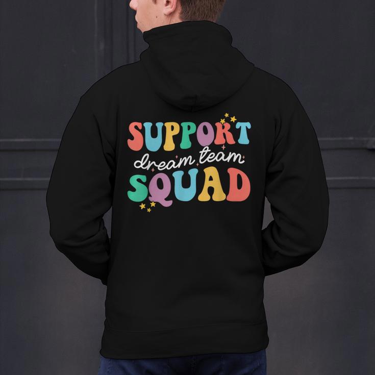 Support Dream Services Team Groovy Teacher Support Squad Men's Hoodie Back Print, Groovy Teacher Hoodies, gift for family, gift for coworker Support Dream Services Team Groovy Teacher Support Squad Men's Hoodie Back Print, Groovy Teacher Hoodies, gift for family, gift for coworker