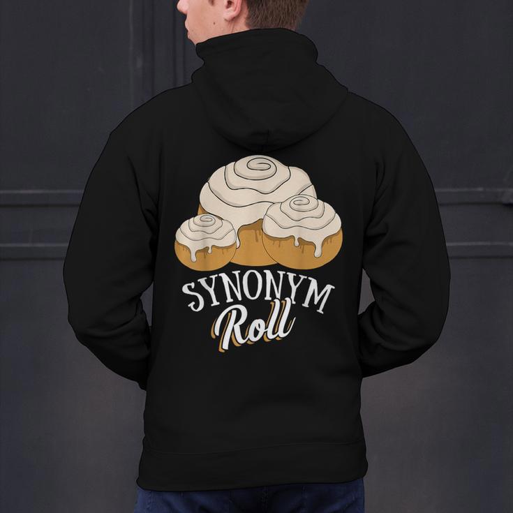 Synonym Roll Teacher And Grammar Geeks Pun For Men Women Kids Men's Hoodie Back Print, gift for family, gift for coworker Synonym Roll Teacher And Grammar Geeks Pun For Men Women Kids Men's Hoodie Back Print, gift for family, gift for coworker