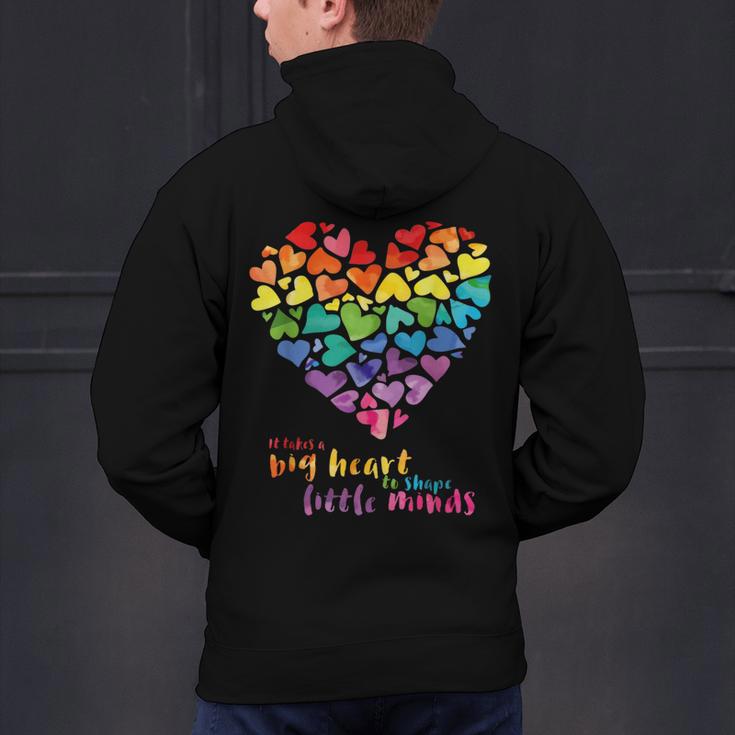 It Takes a Big Heart To Shape Little Minds Teacher Men's Hoodie Back Print, gift for family, gift for coworker It Takes a Big Heart To Shape Little Minds Teacher Men's Hoodie Back Print, gift for family, gift for coworker