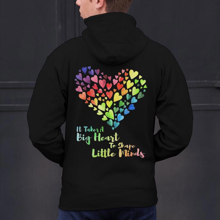 It Takes A Big Heart To Shape Little Minds Teacher Student Men Women Kids Men's Hoodie Back Print, gift for family, gift for coworker It Takes A Big Heart To Shape Little Minds Teacher Student Men Women Kids Men's Hoodie Back Print, gift for family, gift for coworker