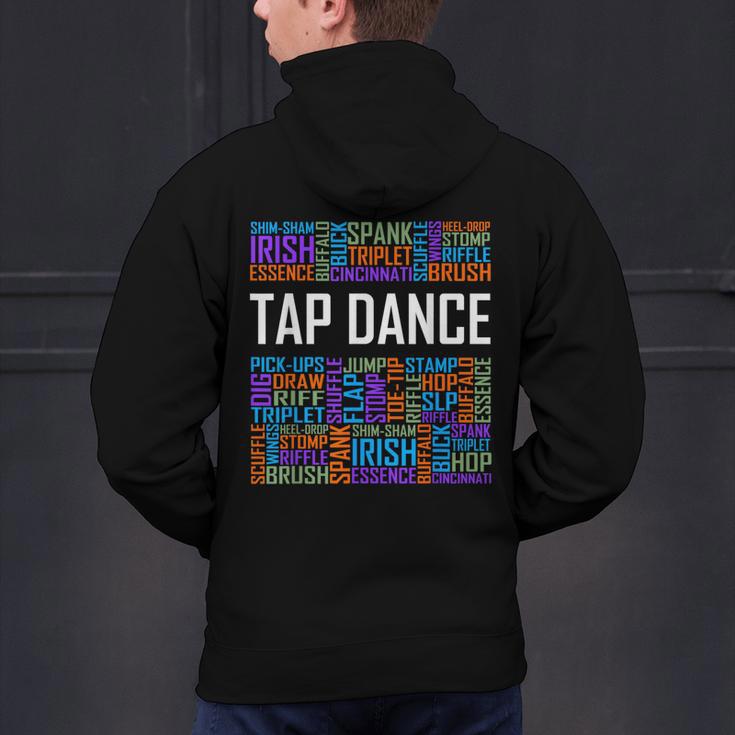 Tap Dance Words Lover Tap Dancer Dancing Teacher Men's Hoodie Back Print, gift for family, gift for coworker Tap Dance Words Lover Tap Dancer Dancing Teacher Men's Hoodie Back Print, gift for family, gift for coworker