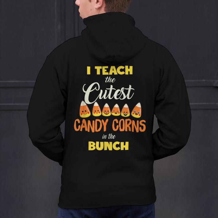I Teach The Cutest Candy Corn In The Patch Teacher Halloween Men's Hoodie Back Print, gift for family, gift for coworker