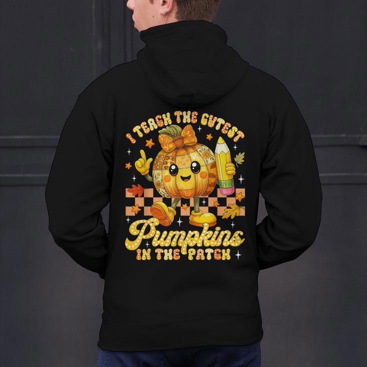 I Teach The Cutest Pumpkins In The Patch Teacher Halloween Men's Hoodie Back Print, gift for family, gift for coworker I Teach The Cutest Pumpkins In The Patch Teacher Halloween Men's Hoodie Back Print, gift for family, gift for coworker