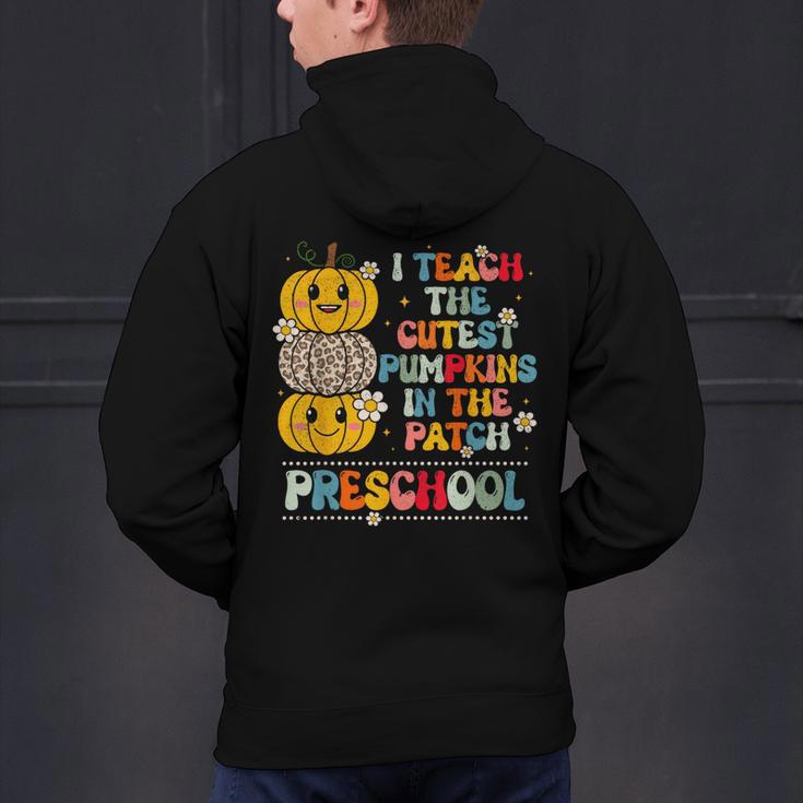 I Teach The Cutest Pumpkins Preschool Teacher Halloween Men's Hoodie Back Print, gift for family, gift for coworker I Teach The Cutest Pumpkins Preschool Teacher Halloween Men's Hoodie Back Print, gift for family, gift for coworker