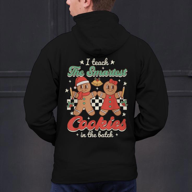 I Teach The Smartest Cookies In The Batch Teacher Christmas For Men Women Kids Men's Hoodie Back Print, gift for family, gift for coworker