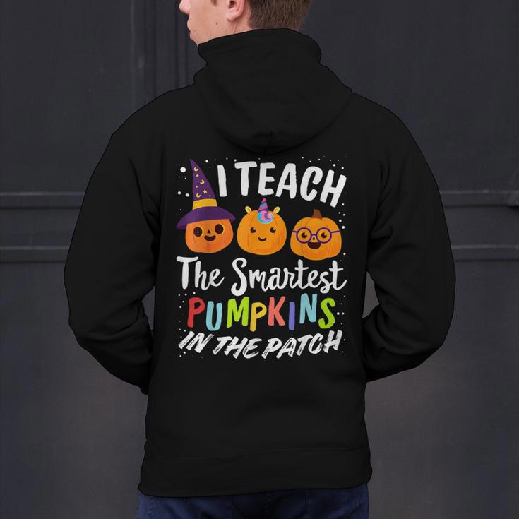 I Teach The Smartest Pumpkins The Patch Teacher Fall Season For Men Women Kids Men's Hoodie Back Print, gift for family, gift for coworker I Teach The Smartest Pumpkins The Patch Teacher Fall Season For Men Women Kids Men's Hoodie Back Print, gift for family, gift for coworker